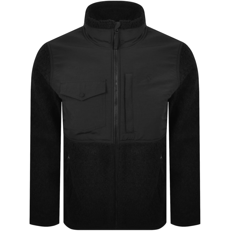 Ralph Lauren Full Zip Hybrid Jacket Black | Mainline Menswear x
